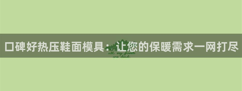 易倍达怎么样：口碑好热压鞋面模具：让您的保暖需求一网打尽