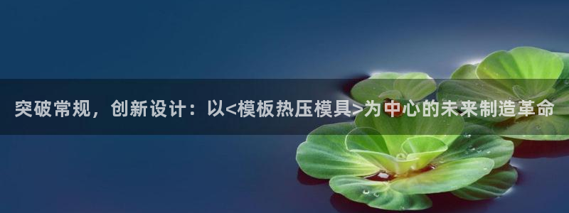 易倍单词平台:突破常规,创新设计:以<模板热压模具>为中