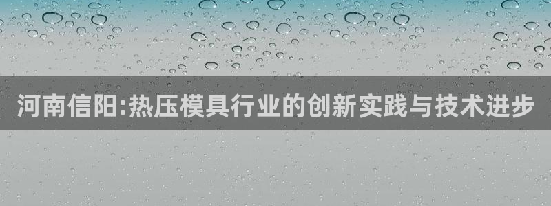 易倍达科技有限公司代运营：河南信阳:热压模具行业的创新实